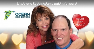 Real Estate Professionals Linda and Robby Adams Pay It Forward With A Special Donation To Ocean Connectors