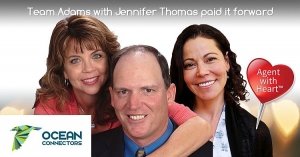 Real Estate Professionals The Adams Team With Jennifer Thomas Pay It Forward With Another Special Donation To Ocean Connectors