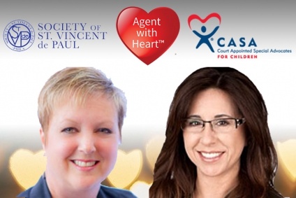 CASA and St. Vincent de Paul Society Receive Generous Donations Through the Innovative Agent with Heart Program.
