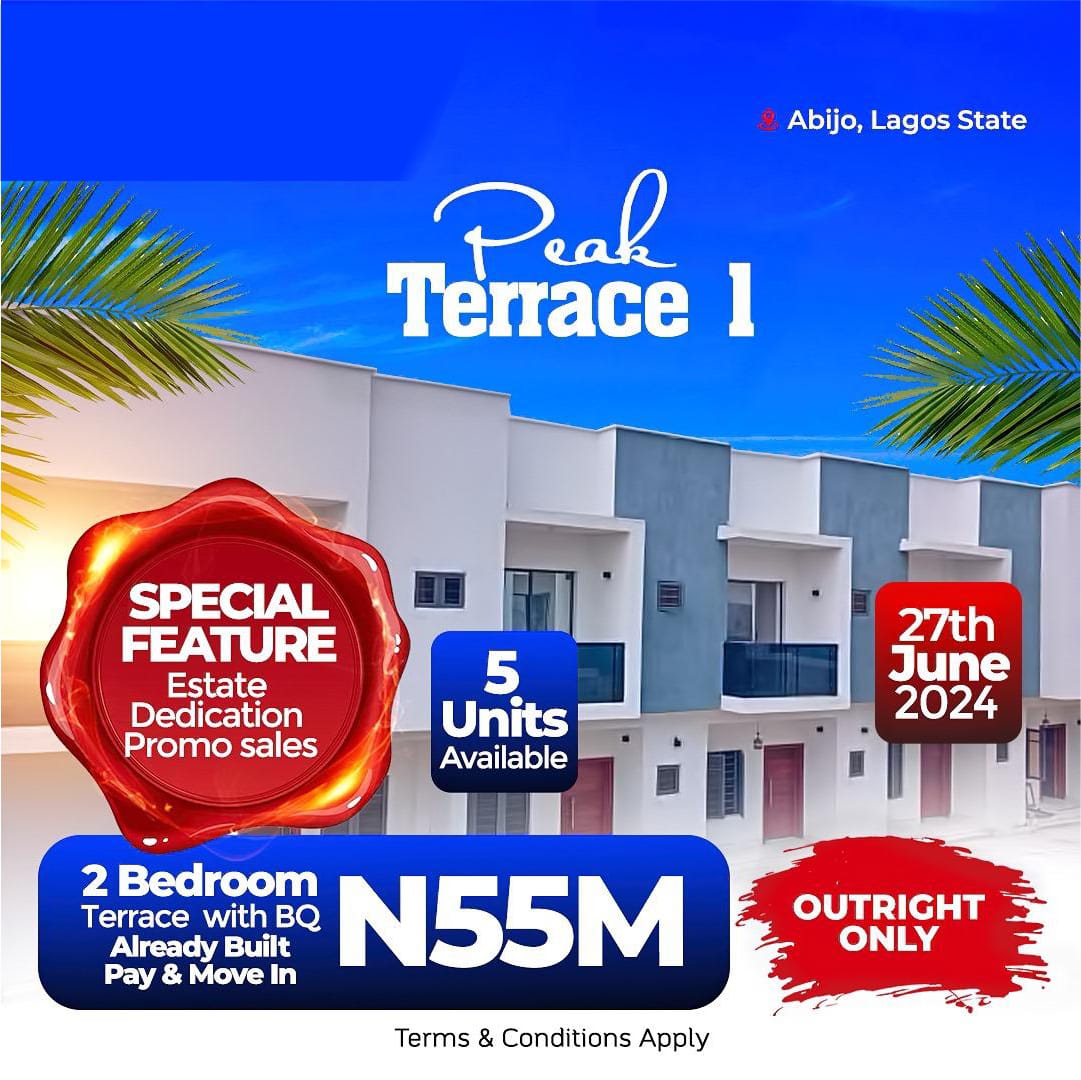 Buy Terrace Duplex with BQ At Lekki Lagos, Nigeria.